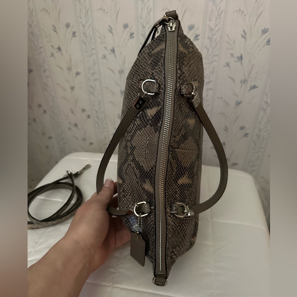 Coach Madison Kelsey Python Embossed Satchel - Picture 7 of 16